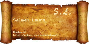 Salmen Laura névjegykártya
